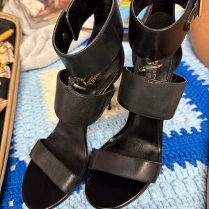 MICHAEL Michael Kors Black Strappy Heels
